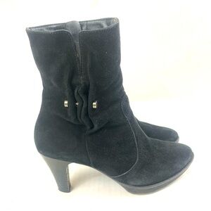 Paul Green Faux Fur Lined Suede Boots  - Size 6